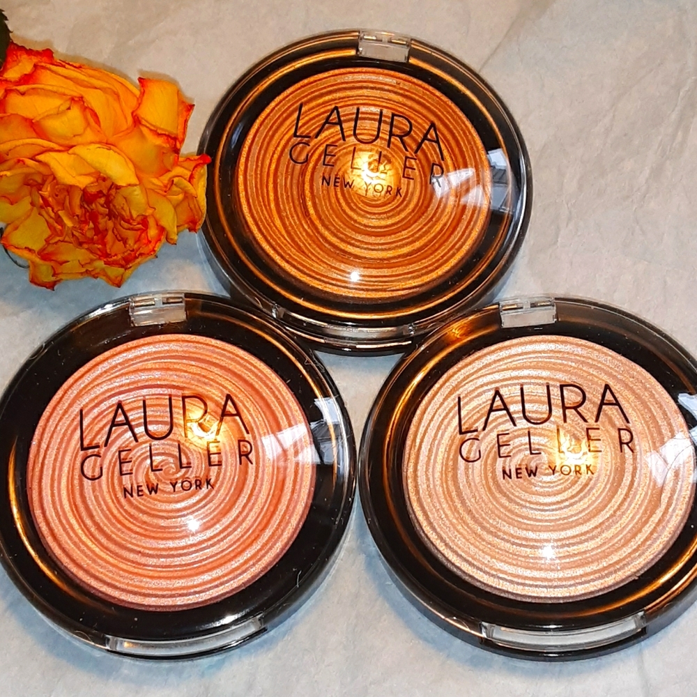 💗NIB LauraGeller AllThatGlitters Illuminator Trio